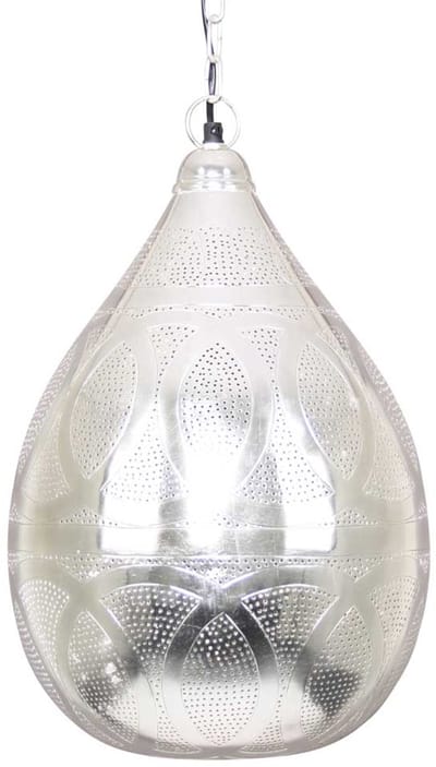 Safaary - Oosterse Hanglamp Haifa Zilver Ø 30 x 46cm