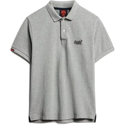 Superdry Vint Destroy Korte Mouw Poloshirt Grijs S Man
