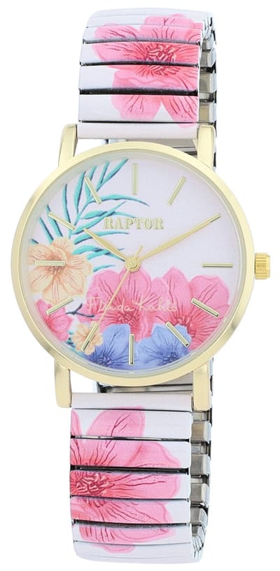 Raptor Herenhorloge siliconen Swag met echte leren band, 3 ATM, inclusief geschenkdoos