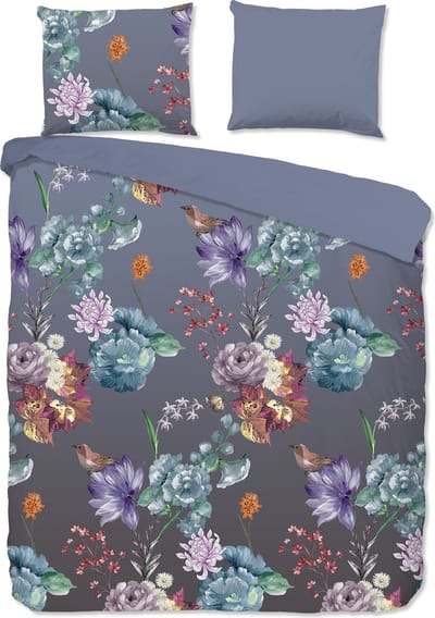 Good Morning dekbedovertrek bloemen - 2 persoons 200x200/220 cm - Multi - 100% Katoen renforce