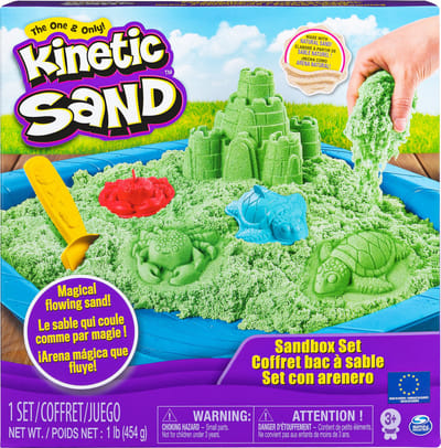 Kinetic Sand - Zandbakspeelset - Groen - 454 g origineel kinetisch zand - Sensorisch speelgoed