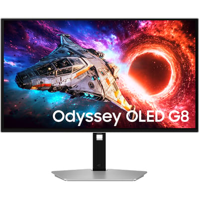 Samsung 27" Odyssey OLED G8 G80SH 4K 240Hz Gaming Monitor Silver