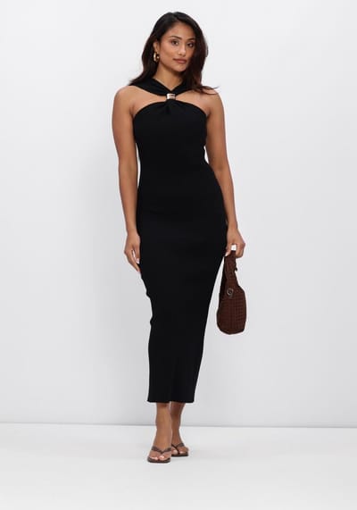 Notre-V Nv-heike Dames - Jurk - Zwart - Maat L