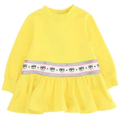 Baby jurk Chiara Ferragni 530900_0010_GIALLO