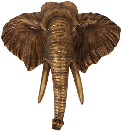 Baroque - Decoratief beeld of figuur - Olifant 61 cm - Goud - Resin - 61x62.5x20 - Polyresin