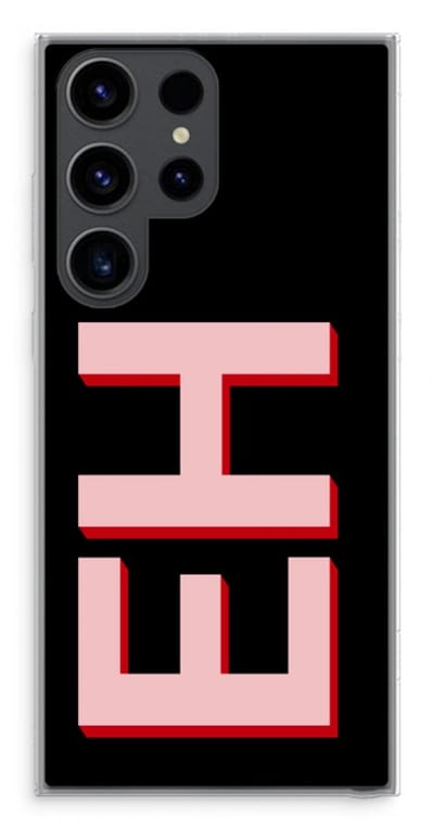 Gepersonaliseerd - Case Company® - Hoesje geschikt voor Samsung Galaxy S23 Ultra hoesje - Monogram - Soft Cover Telefoonhoesje - Bescherming aan alle Kanten en Schermrand