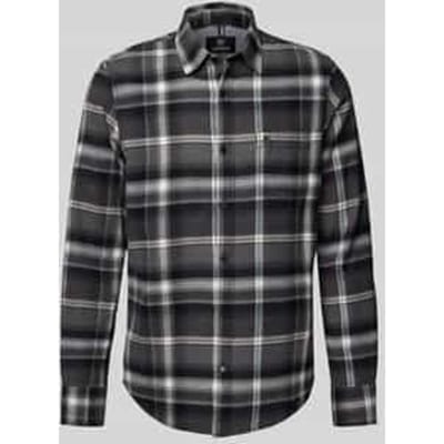 Regular fit vrijetijdsoverhemd met labelstitching