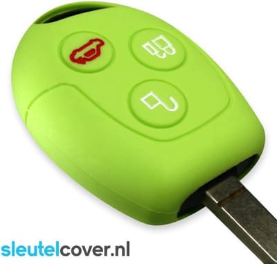 Autosleutel Hoesje geschikt voor Ford - SleutelCover - Silicone Autosleutel Cover - Sleutelhoesje Lime groen