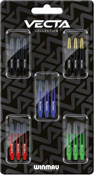Dartshafts Multipack - Dart Accessoires - Dart Spel Verbeteren - Precisie Vervaardigd - 15 stuks - Meerkleurig