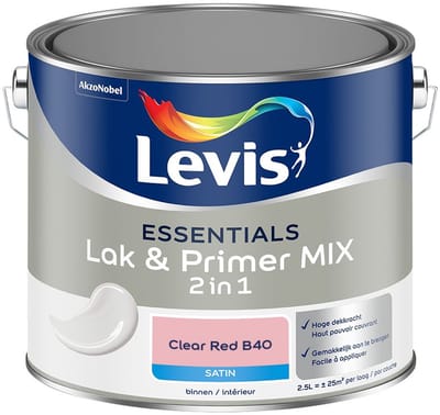 Levis - Essentials Lak & Primer Mix - Clear Red B40 - Mengverf - 2,5 L