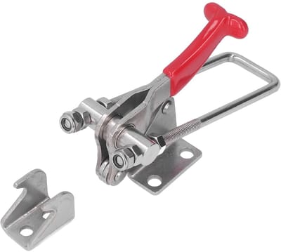 Dailygoods- Toggle Clamp 328kg Klemkracht - Verstelbare Beugel - Roestvrij Staal - Handgreep - Inclusief Accessoires - Eenvoudige Bediening - Klem