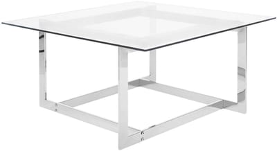 CRYSTAL - Salontafel - Zilver - Glas