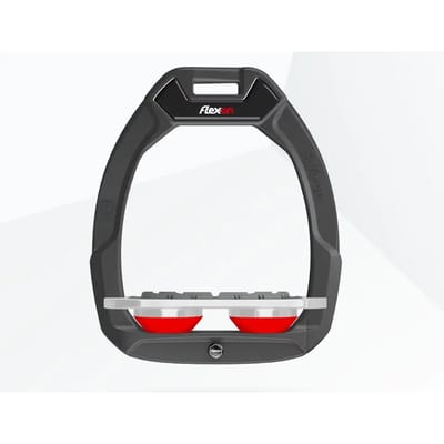 Veiligheidsstijgbeugels Plat Grip Antraciet/Grijs/Rood Flex-On Safe-On