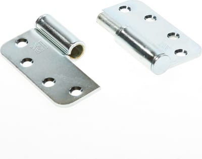 Paumelle - Verzinkt - Staal verzinkt - Dulimex - Dulimex kogelstiftstaal ronde hoek 89x89mm SKG3 DIN links