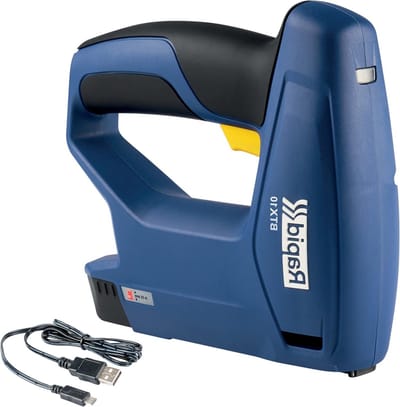 BTX10 Nietpistool Met Batterijvoeding - Draadloze Elektrisch Nietpistool - Fijndraad Nietjes No. 53 - Bevestigt 900 Nietjes Met 1 Keer Opladen - Donkerblauw