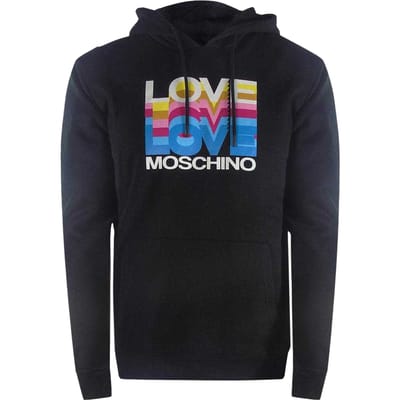 Love Moschino Dames/Dames Multi Logo Hoodie (Zwart)