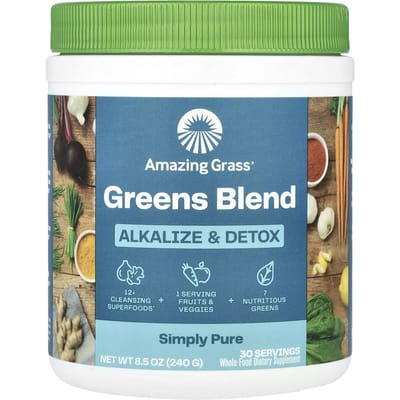 Amazing Grass, Superaliment vert, alcalinisant et détoxifiant, 8,5 oz (240g)
