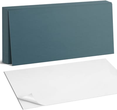 Coloray Plaktegels - Turkoois Zelfklevende Wandtegels - 40 cm x 20 cm - Turkoois Plaktegels - 10 stuks - Rechthoek PVC Tegels - Plaktegels Badkamer - Vloertegels Zelfklevend - Vinyltegels Vloer Zelfklevend - Portugese Tegels