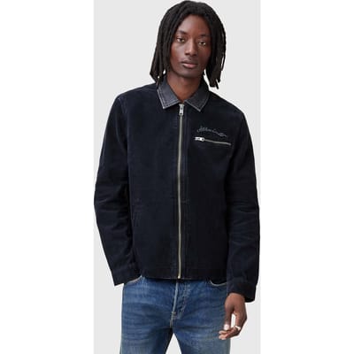 AllSaints Rothwell Cord Tumbled Grey Taglia: XS | Giacche leggere Outlet | Uomo | Grigio