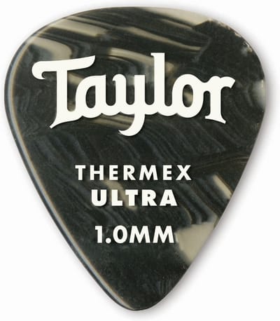 Premium 351 Thermex Ultra Picks 1.0 Black Onyx, 6-Pack Taylor