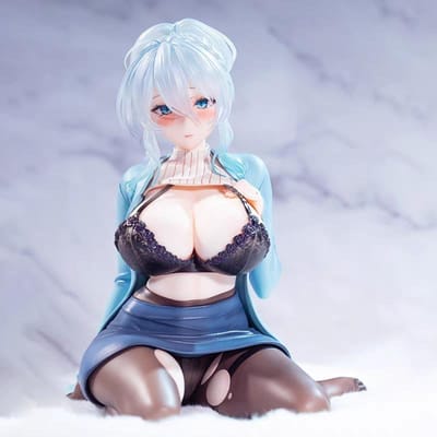 Anime 14cm Hiver Profond Veuve des Neiges Fille des Neiges Belle Fille Figure à la Main Fille Timide Figurine d'Action en PVC Modèle Jouet Ornement