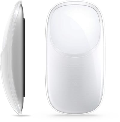kwmobile Siliconen beschermhoes voor Apple Magic Mouse Hoes – PC-muiscover van antislip TPU – transparant