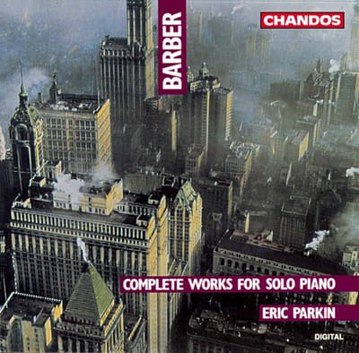 Eric Parkin - Barber: Complete Works For Piano (CD)