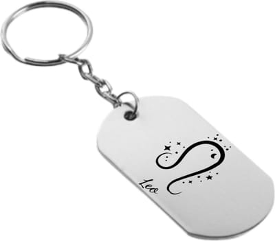 Akyol - leeuw sleutelhanger - Sterrenbeeld leeuw - familie vrienden - cadeau - 54 x 29mm