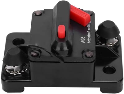 Automatische Resetzekeringhouder met Waterdichte Plastic Bescherming voor DC12-42V, 50A, Ideaal voor Auto's en Motoren