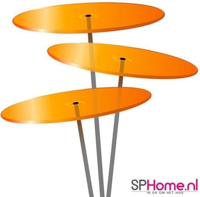Cazador Del Sol Zonnevangers - tuin decoratie voor buiten - Ø150mm x 120cm Oranje Set3