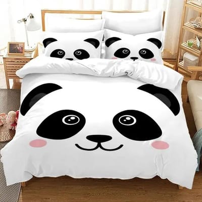Panda Beer Beddengoed Collecties Dierlijk Dekbedovertrek Twin Full Single Maat En Kussensloop Huis Textiel 3D Print Beddengoed Voor Kinderen Kind 70x133cm 2pcs