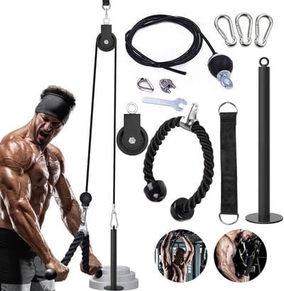 Triceps Pulley Systeem voor Thuis Gym - Lat Pull Down Machine voor Arm Krachttraining en Fitness Oefeningen