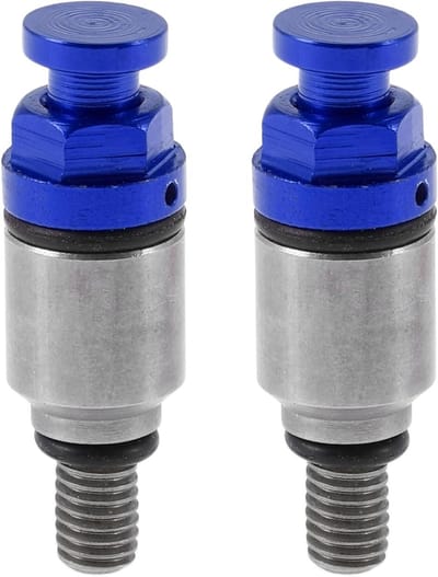Universele M5x0.8 Motorfiets Schroeven - Dirt Bike Motocross Vork Air Bleeder Ventiel - Blauw Metaal voor Optimale Prestaties