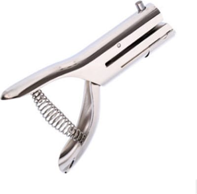 Deep Throat Heavy Duty Hand Held Single Hole Punch Heavy Duty Hole Punch Single Hole Punch Papier Punch Gift Badge Hole Punch voor Metaal Long Reach Hole Punch Hand Hole Punch Slot Hole Punch (6mm opening)