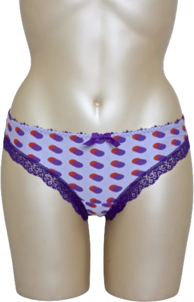 Freya - Layla Lilac - paarse string met stippen print - maat XS / 34