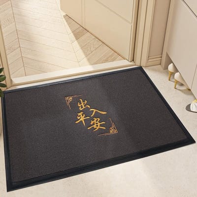 Chinese Entree Deur Antislip Slijtvaste Vloermat Polypropyleen Eenvoudige Huishoudelijke Entree Deur Stof Eenvoudige Voetmat 60*90cm beige