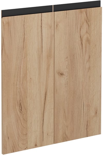 Vicco R-Line Keukenfront – 59.2 x 71.3 cm meubelfront voor de onderkast Krachtige eik goud