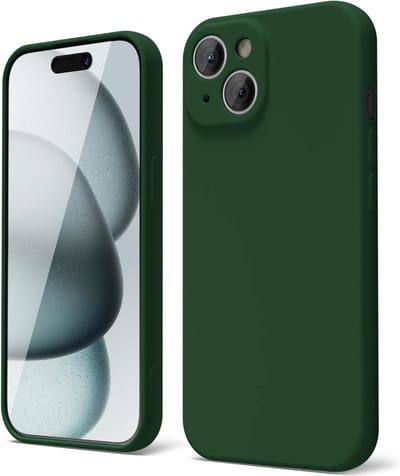 Solid hoesje Soft Touch Liquid Silicone Flexible TPU Cover [Camera all-round bescherming] - Geschikt voor: iPhone 14 - Groen