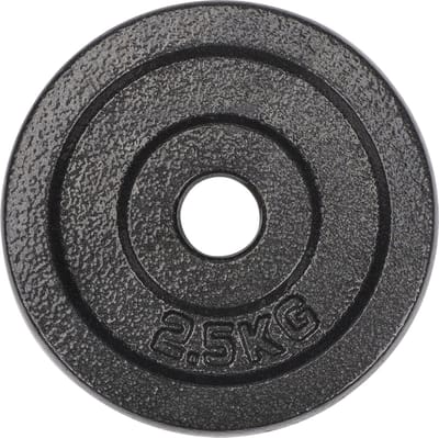 #DoYourFitness - 2.5 kg 100% gietijzer halterschijven - Haltergewichten - 28/29 mm boring - Diameter 128mm, dikte 19mm