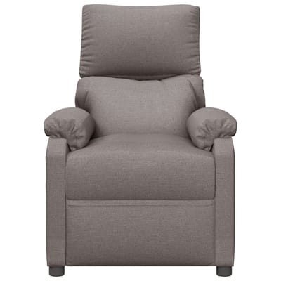 vidaXL - Fauteuil - verstelbaar - stof - taupe