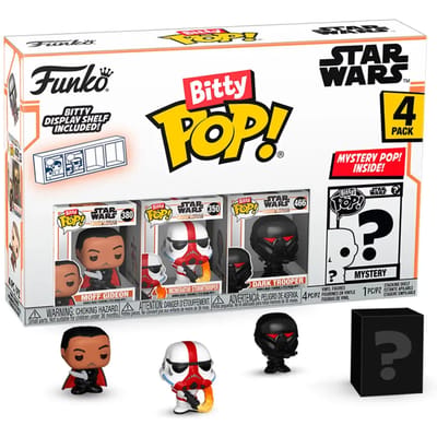 Figurine bitty pop star wars mandalorian moff gideon Funko Blister 4 (x4)