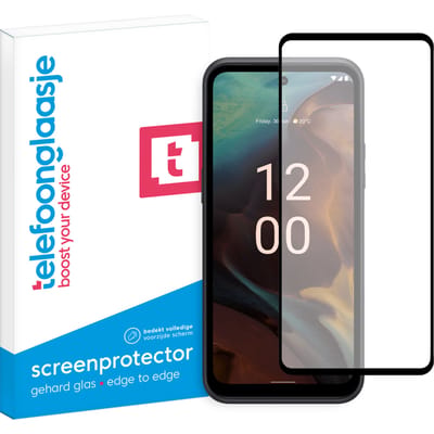 Nokia XR21 screenprotector gehard glas Edge to Edge
