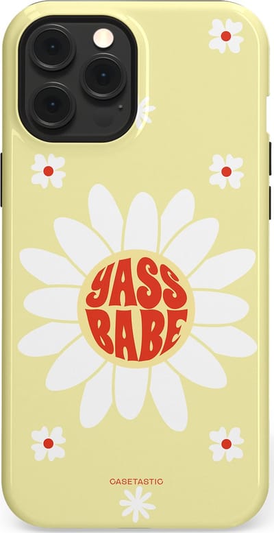 Casetastic Hoesje Geschikt voor Apple iPhone 12 Pro Max Magsafe - Stijlvolle Beschermende Duo-layer Case - Yass babe