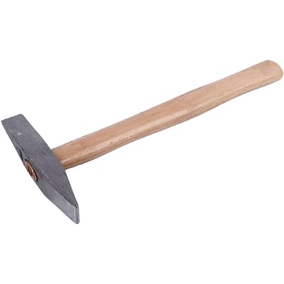 Marteau d'ingénieur mécanicien avec manche en bois ergonomique Marteau à panne croisée forgé lourd pour beige