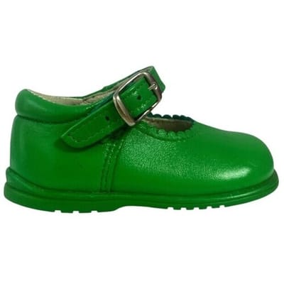 Ballerina's Colores 457 Merceditas piel con hebilla Verde