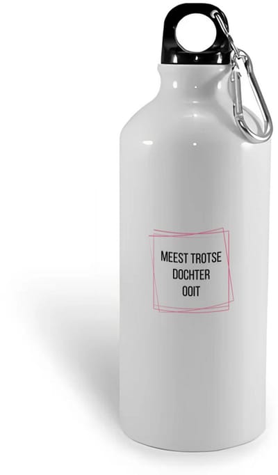 Hacebo® - meest trotse dochter ooit waterfles - Dochter - trotse dochter - verjaardagscadeau - verjaardag - cadeau - cadeautje voor dochter - dochter artikelen - kado - geschenk - gift - water fles - 400ML