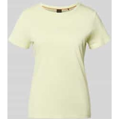 slim fit T-shirt van puur katoen model 'ELOVE_EMBRO'