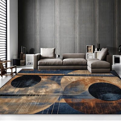 Moderne Geometrische Vloerkleden voor Grote Oppervlakken Woonkamerdecoratie Scandinavische Stijl Sofa Salontafel Tapijt Antislip Slaapkamer Lounge Vloermatten 60*90cm