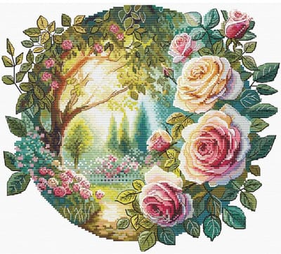 Borduurpakket ANS-84 - Dream Garden - Droomtuin