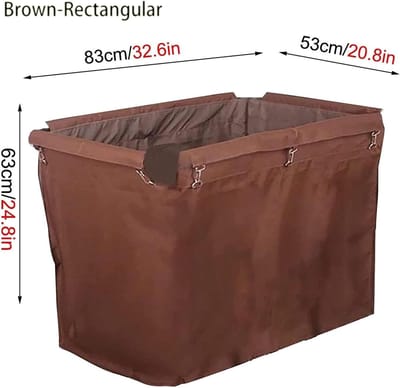 Opbergzak - Waszak - Huishoudelijk Organiseren - Waterdicht Oxford Materiaal - 83 x 53 x 63 cm - Grijs